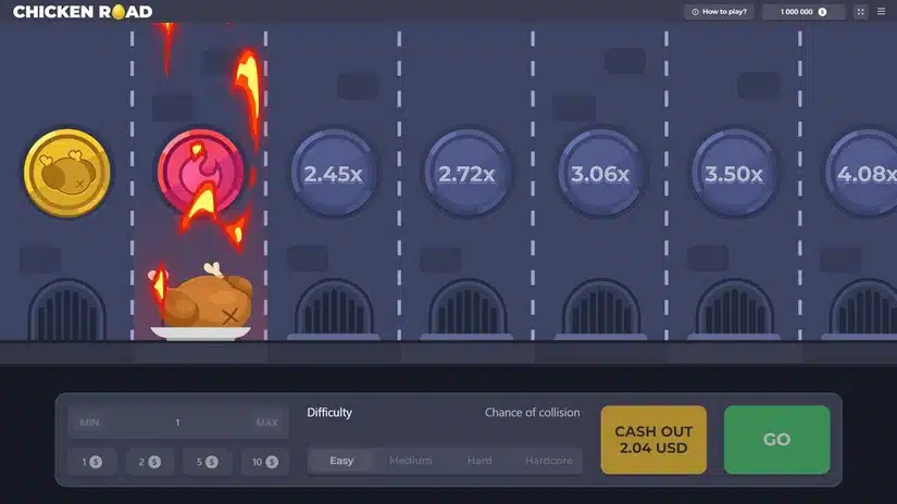 Características do jogo Chicken Road.